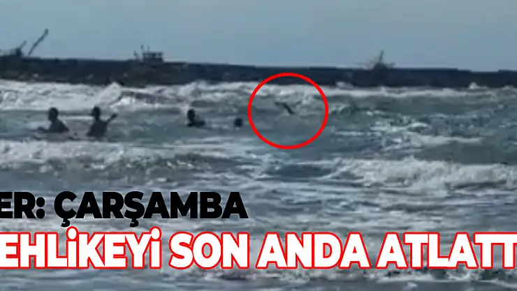 Tehlikeyi son anda atlattı!