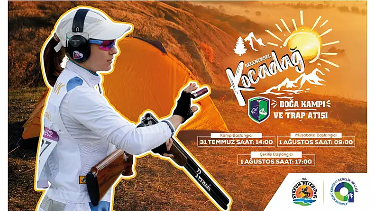 Kocadağ'da doğa kampı ve trap atışı müsabakaları