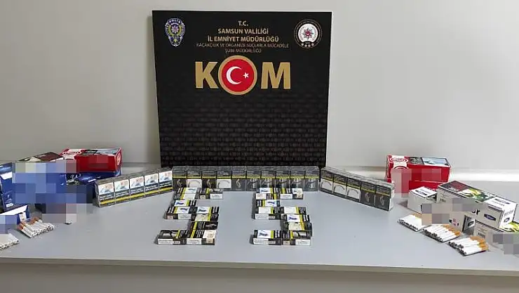 Samsun'da 2 bin 320 adet doldurulmuş sigara ele geçirildi