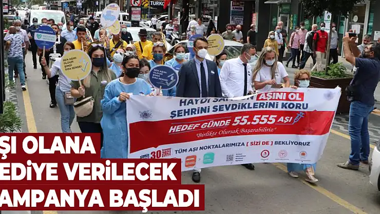 Samsun'da korona aşısı olana hediye verilecek kampanya başladı