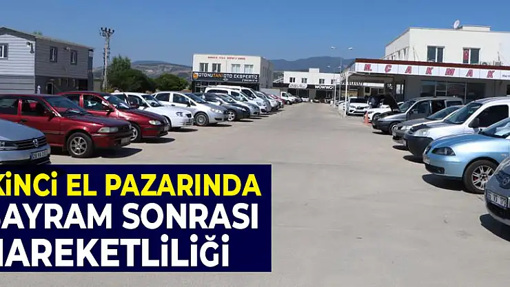 Samsun'da ikinci el oto pazarında bayram sonrası hareketliliği