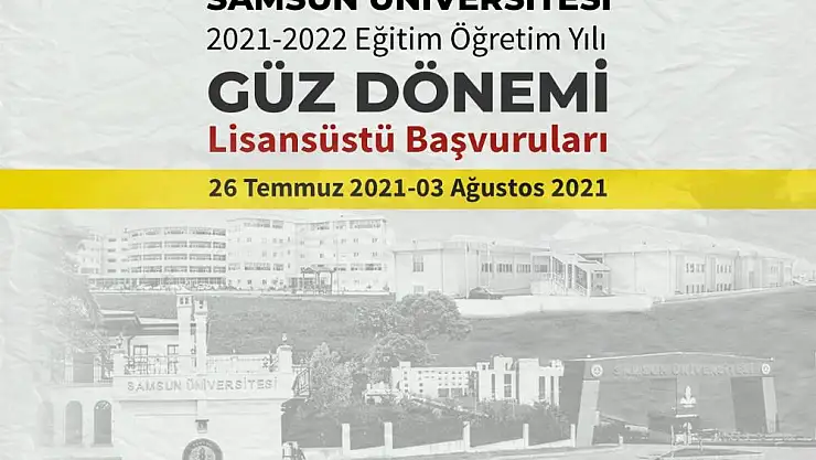 Samsun Üniversitesi lisansüstü öğrenci alım ilanı yayımladı