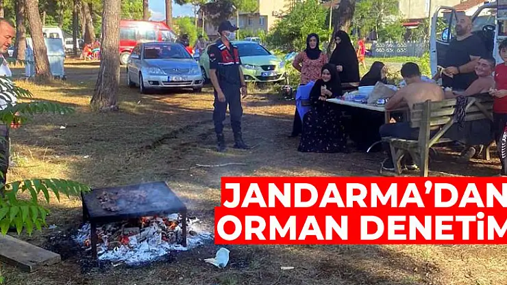 Samsun'da jandarma ekipleri ormanda denetim yaptı