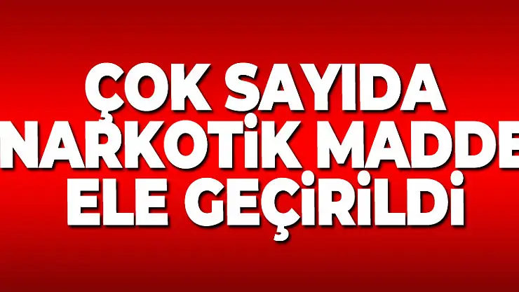 Samsun'da çok sayıda narkotik madde ele geçirildi