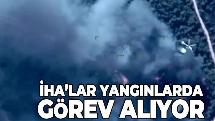 Savunma Sanayii Başkanı Demir, yangınlarda görev alan İHA'lardan görüntüler paylaştı