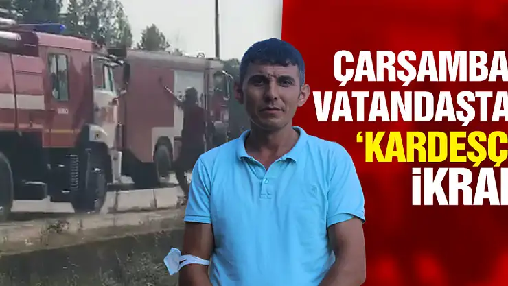 Çarşambalı vatandaştan 'Kardeşçe' ikram