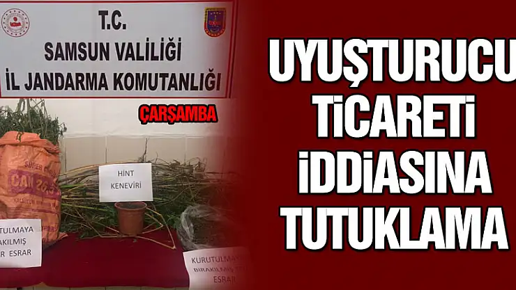 Uyuşturucu ticareti iddiasına tutuklama