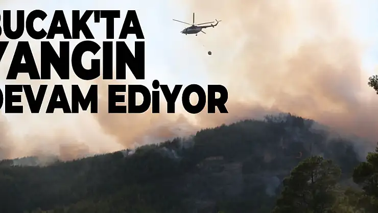 Bucak'ta yangının ilerleyişi devam ediyor