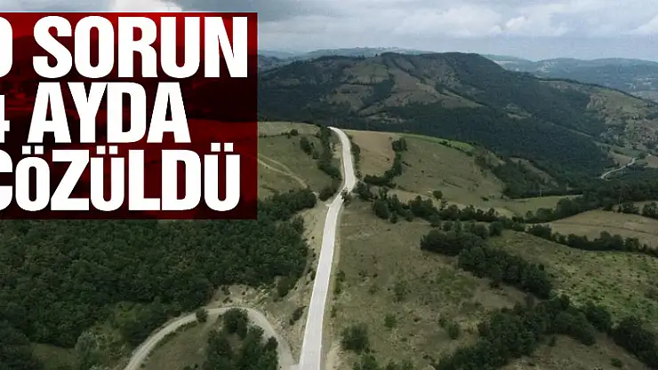 Yıllardır bekleyen yol sorunu 4 ayda çözüldü