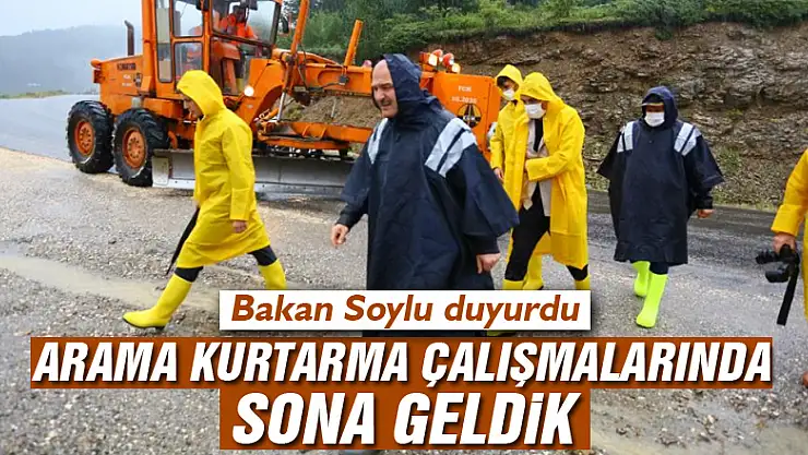 Bakan Soylu: 'Bozkurt'ta arama kurtarma çalışmalarında sona geldik diyebilmem mümkün'