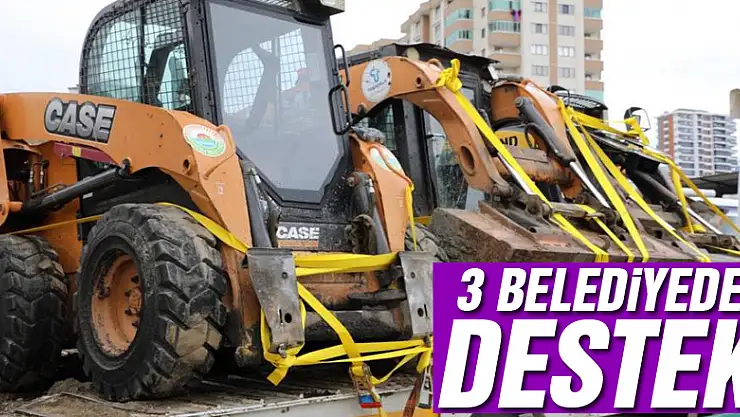 3 belediyeden destek