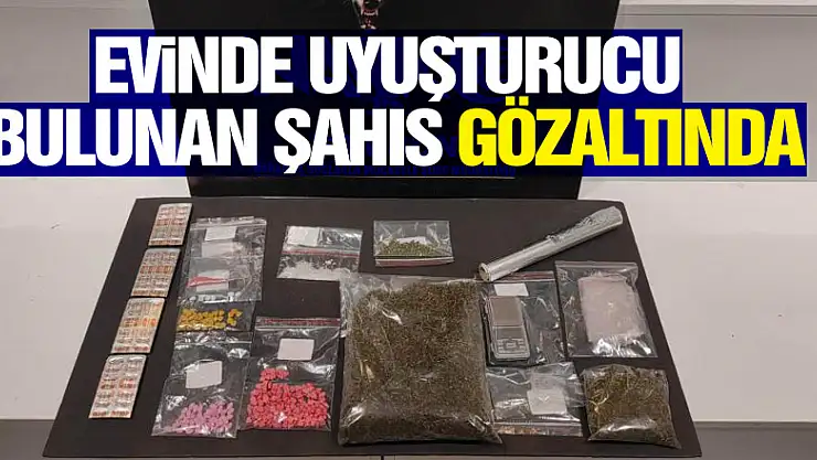 Samsun'da evinde uyuşturucu ele geçen şahıs gözaltında