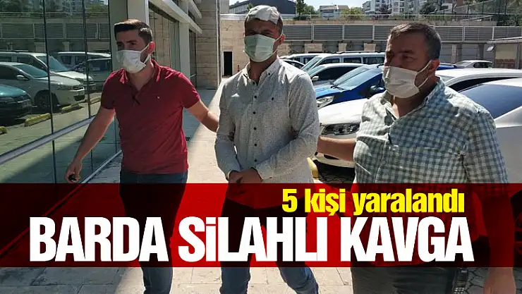 Samsun'da barda silahlı kavgada 5 kişi yaralandı
