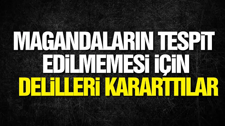 Magandaların tespit edilmemesi için boş kovanların bulunduğu tarlayı traktörle sürüp, delilleri kararttılar