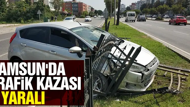 Samsun'da trafik kazası: 2 yaralı