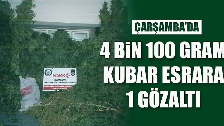 4 bin 100 gram kubar esrara 1 gözaltı 
