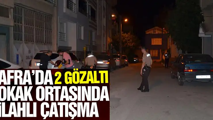 Bafra'da sokak ortasında silahlı çatışma: 2 gözaltı