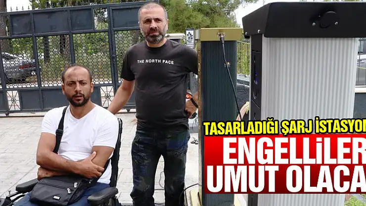 Tasarladığı şarj istasyonu ile akülü araç kullanan engellilere umut olacak