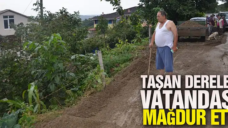 Taşan dereler vatandaşı mağdur etti