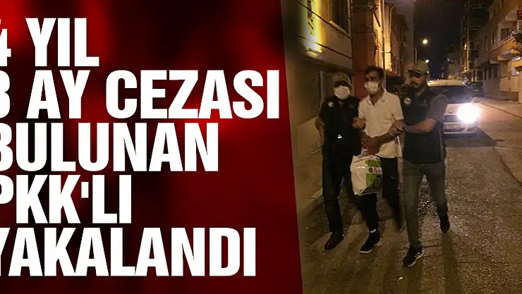 Samsun'da 4 yıl 8 ay cezası bulunan PKK'lı yakalandı