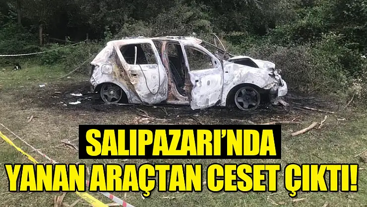 Yanan araçta ölü bulundu!