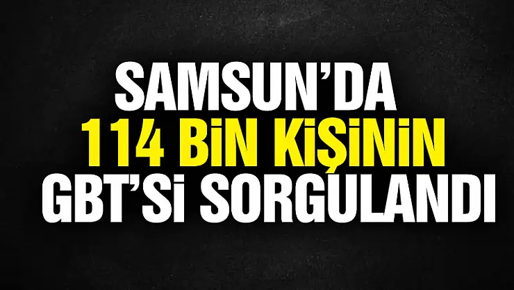 Samsun'da 114 bin 256 kişinin GBT'si sorgulandı, 356 aranan şahıs yakalandı