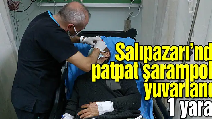 Salıpazarı'nda patpat şarampole yuvarlandı: 1 yaralı