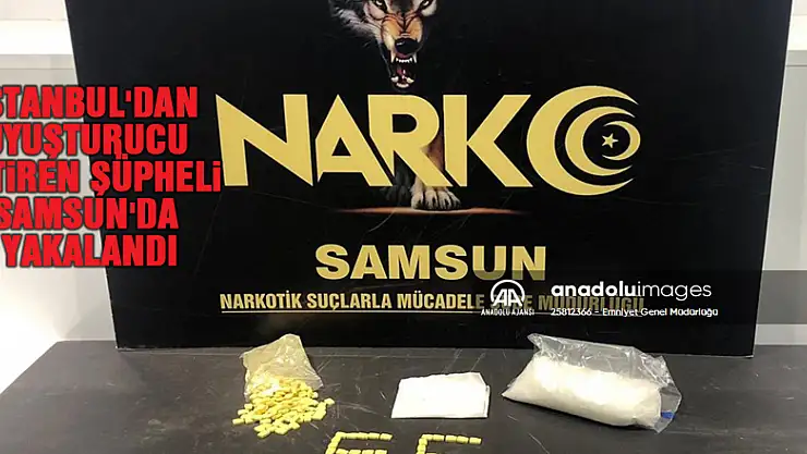 İstanbul'dan uyuşturucu getiren şüpheli Samsun'da yakalandı