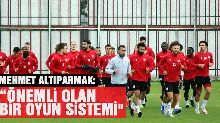 Mehmet Altıparmak: 'Önemli olan bir oyun sistemi'