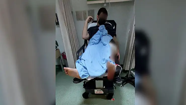 Bıçaklı saldırıda hastanelik oldu