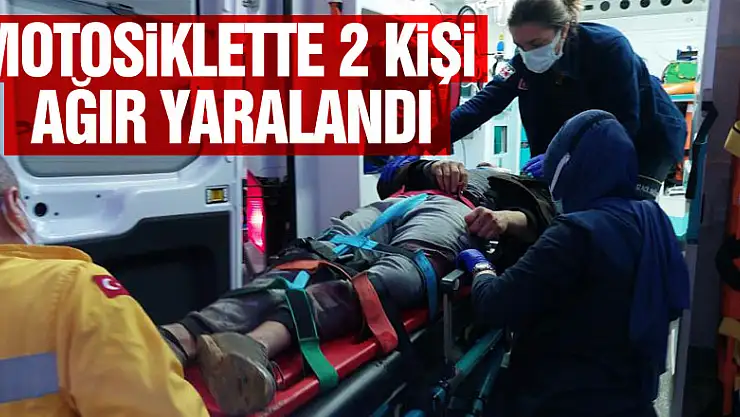 Samsun'da kazada motosiklette bulunan 2 kişi ağır yaralandı