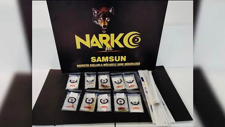 Samsun'da bir kişi uyuşturucu ticaretinden gözaltına alındı