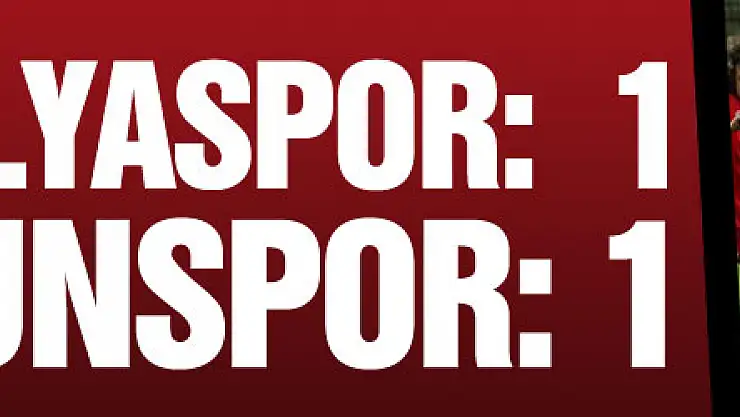 FTA Antalyaspor: 1 - Y.Samsunspor: 1