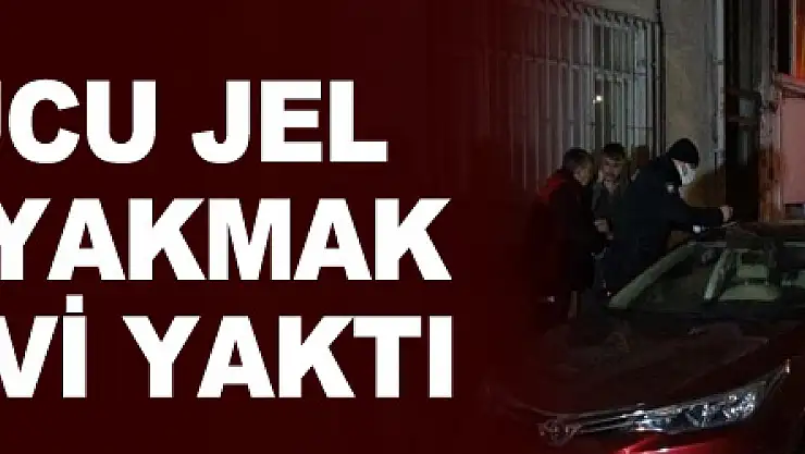 Tutuşturucu jel ile sobayı yakmak isterken evi yaktı