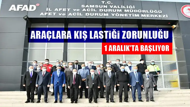Samsun'da ticari, yük ve yolcu taşıyan araçlara kış lastiği zorunluğu