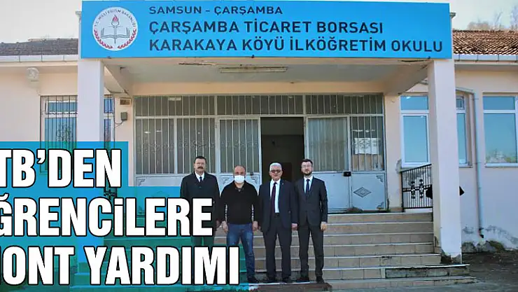 ÇTB'den öğrencilere mont yardımı