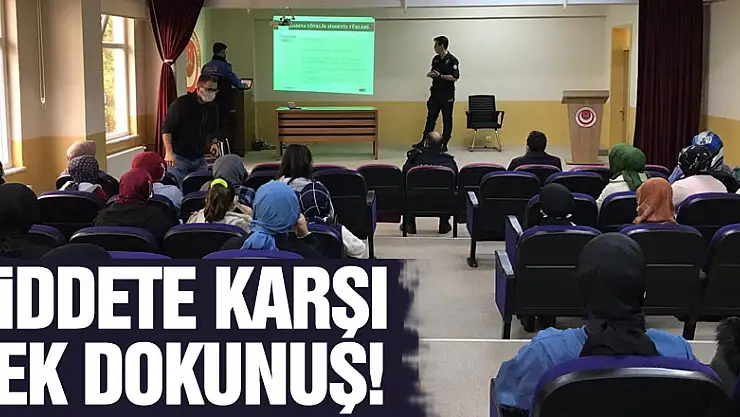 ŞİDDETE KARŞI TEK DOKUNUŞ! KADES SALIPAZARI'NDA ANLATILDI