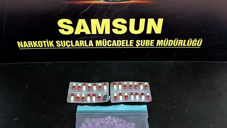 Samsun'da 597 adet uyuşturucu hap ele geçti: 1 gözaltı