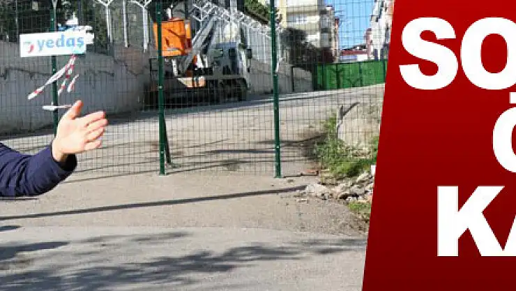 SOKAK TEL ÖRGÜYLE KAPATILDI