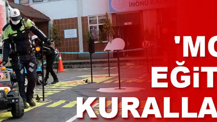Çocuklar, 'Mobil Trafik Eğitim Tırı'nda kuralları öğrendi