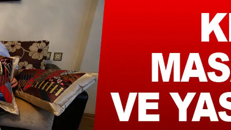 Kravattan masa örtüsü ve yastık kılıfı