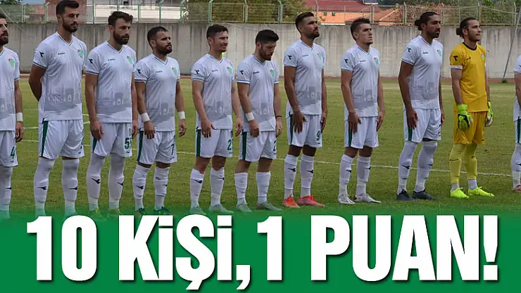 10 kişi,1 puan! Yeşilyurt Belediyespor : 1 - Çarşambaspor: 1