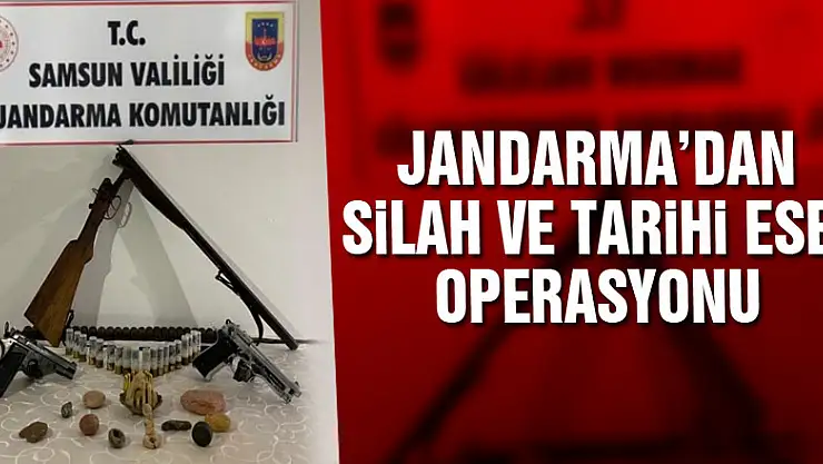 Jandarma'dan Silah Ve Tarihi Eser Operasyonu