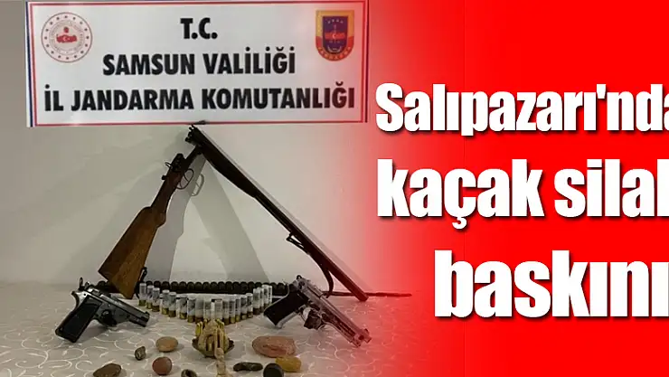 Salıpazarı'nda kaçak silah baskını!