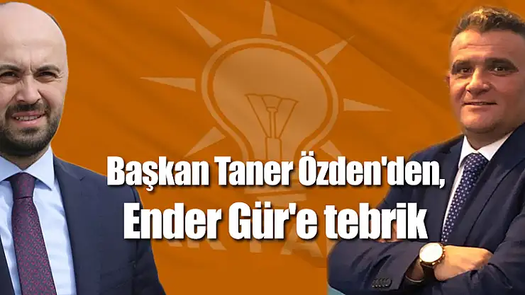 Başkan Özden'den, Ender Gür'e tebrik 
