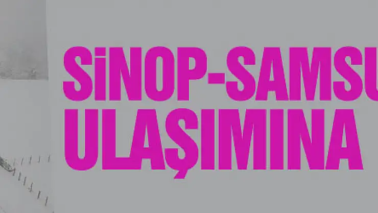 Sinop-Samsun karayolu ulaşımına kar engeli