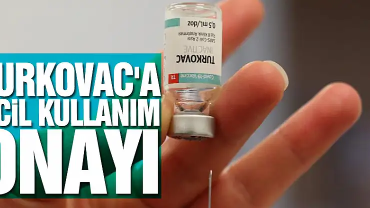 Yerli aşı TURKOVAC'a acil kullanım onayı çıktı