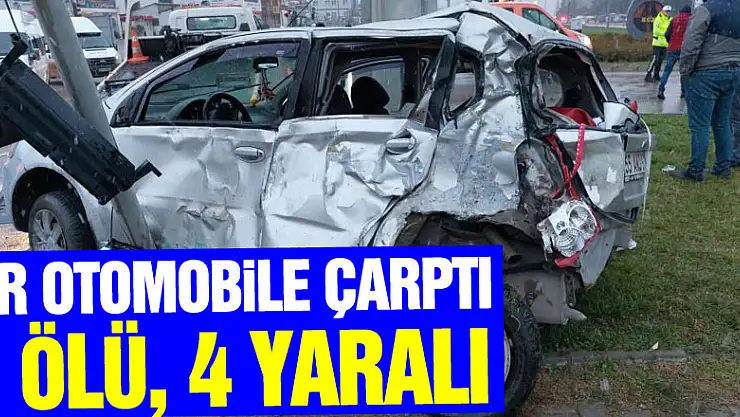 Samsun'da tır otomobile çarptı: 1 ölü, 4 yaralı
