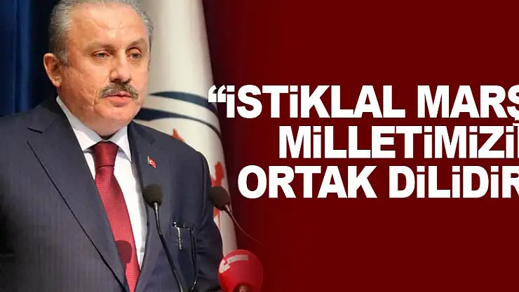 Meclis Başkanı Şentop: 'İstiklal Marşı milletimizin ortak dilidir'