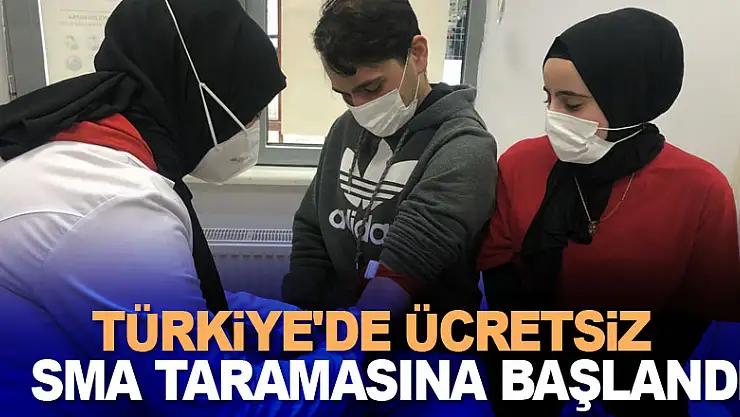 Türkiye'de ücretsiz olarak yapılacak olan SMA taramasına başlandı